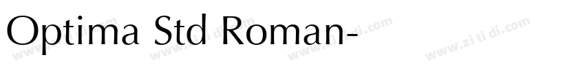 Optima Std Roman字体转换